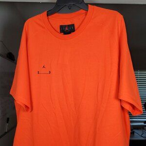MENS ORANGE JORDAN ACTIVE SHIRT X-LARGE $50